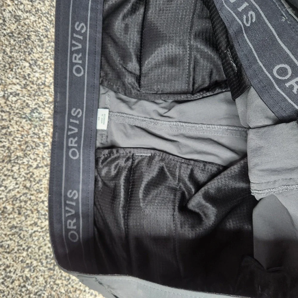 Orvis Shorts Adult 38 Gray Nylon Cargo Pockets Casual Lightweight Mens‎ * Hiking